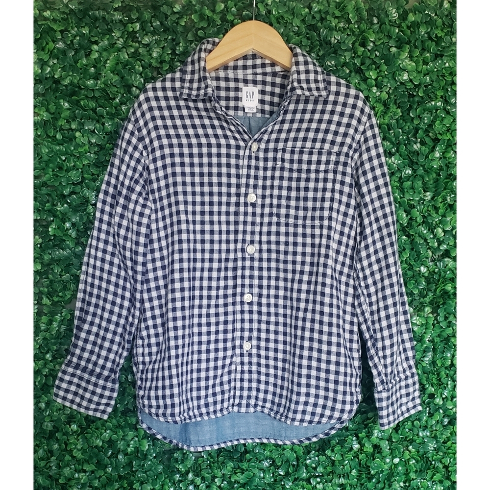 12. 2/$10 Gap Girls Gingham cotton button-down